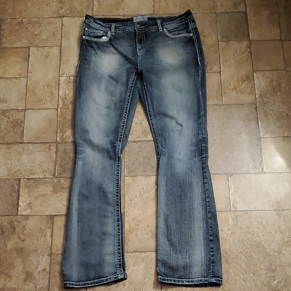 Women's Daytrip Denim Blue Jeans Virgo Bootcut 36XL